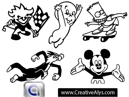 free vector Cartoon Characters and Mascots